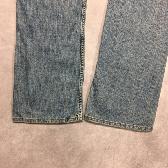 Levis Mens 527‎ Slim Boot Fit Blue Jeans size 38x30 Cotton Denim Pants Light - Picture 13 of 15